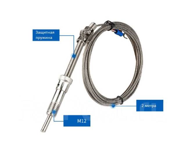 Термопара PT100 - пружинный фиксатор - Прочая электроника во Владивостоке