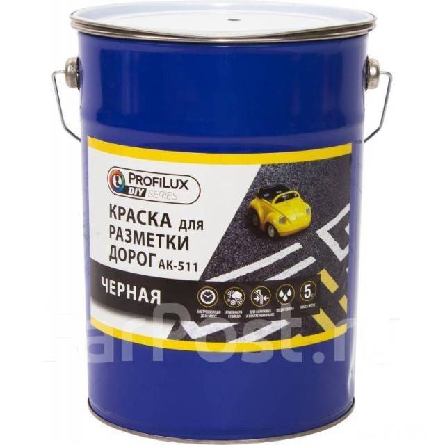 Краска АК-511 для разметки дорог белая 5кг, шт