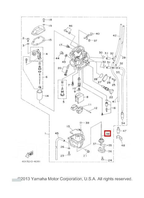 Диафрагма ускорительного насоса TTR250 - Мотозапчасти в Находке