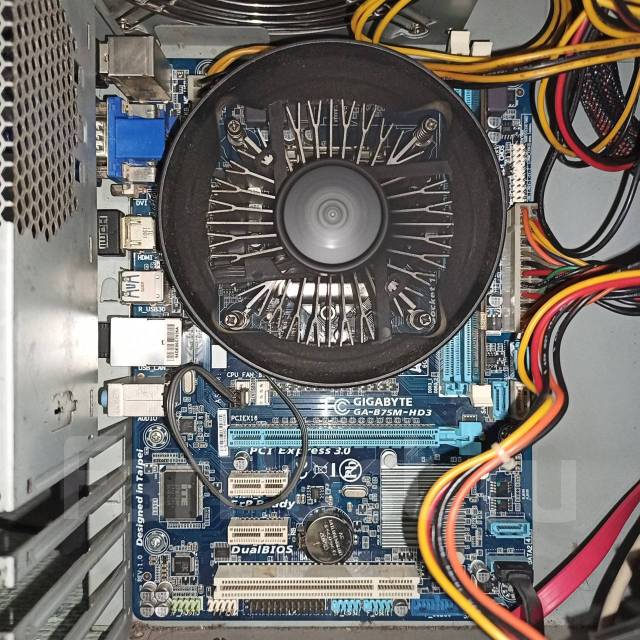 Материнская плата Gigabyte GA-B75M-HD3 Socket LGA 1155, б/у, в наличии ...