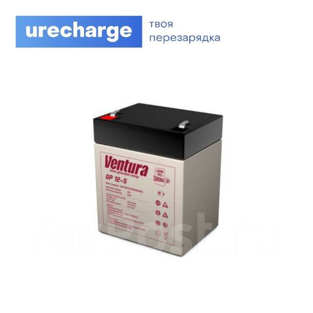 Аккумулятор для ИБП/UPS AGM Ventura GP 12-5 12В 5Ач - Корпуса, блоки ...