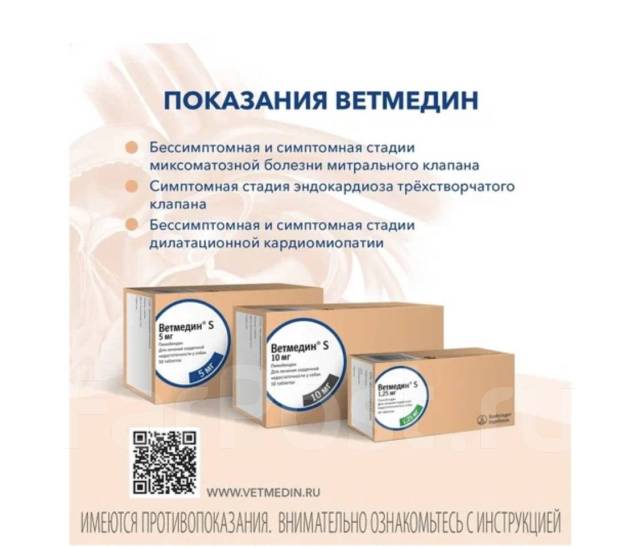 Ветмедин S 1,25мг тб №50 (блистеры), собак, в наличии. Цена: 3 392₽ во ...