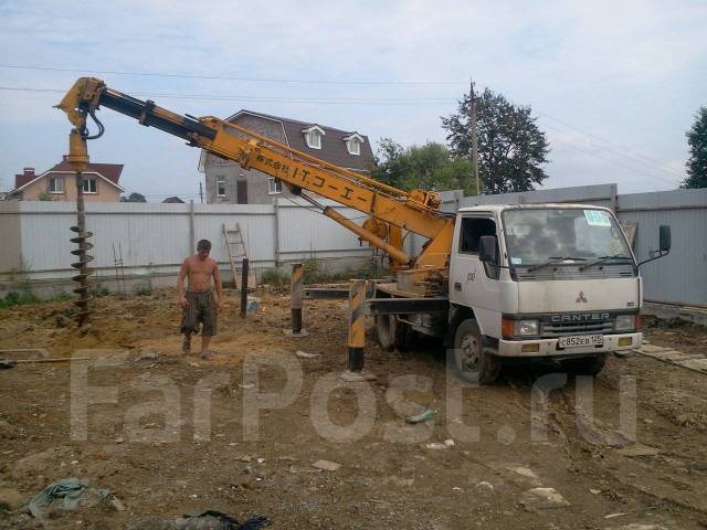 Ямобур, установка Эл. столбов, бурим под фундамент, забор. Монтаж свай ...