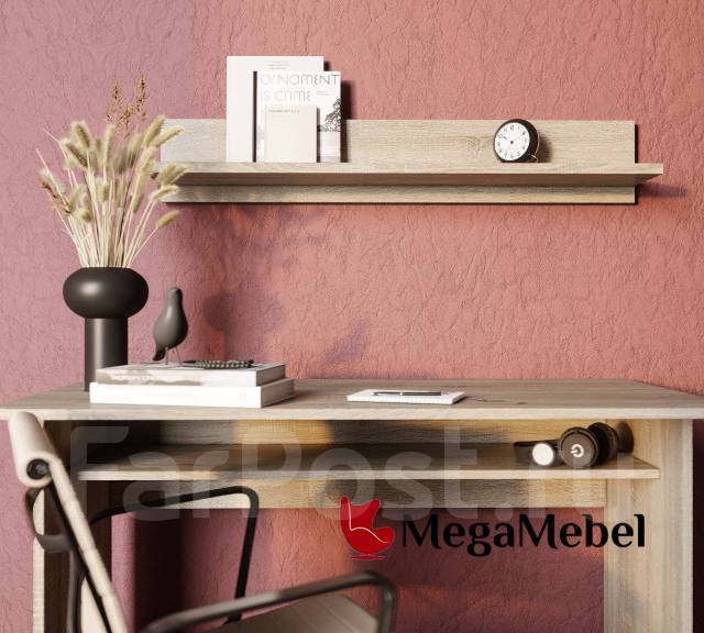 Полка интерьерная Ион-7(сонома) - Мебель во Владивостоке