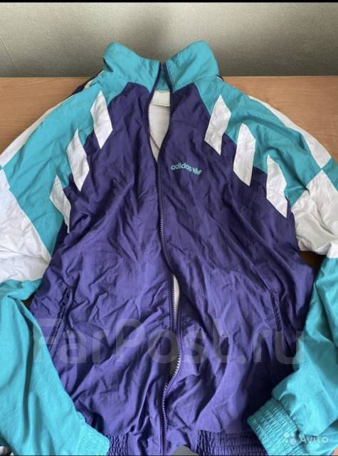 Олимпийка Adidas винтаж, размер: 48, 41,0 см, 96,0 см, 84,0 см, 102,0 см, б/у, в наличии. Цена: 4 000₽ во Владивостоке