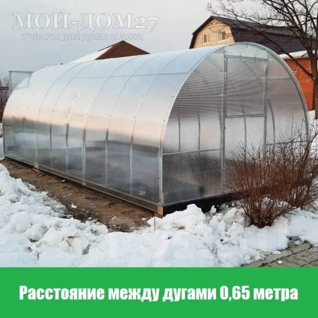 Теплица Дачница Усиленная 10 метров с поликарбонатом, новый, под заказ ...