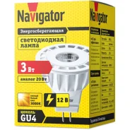 ����� ������������ GU4 3W 12V 2700K Navigator ����
