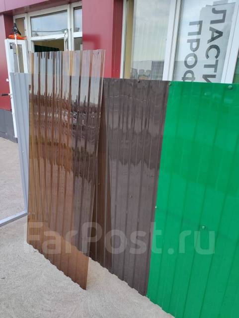 Продам поликарбонат профлист ПЭТ пластмассовый для забора, кровли, под ...