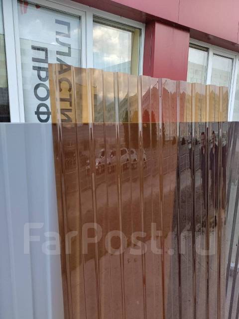 Продам поликарбонат профлист ПЭТ пластмассовый для забора, кровли, под ...