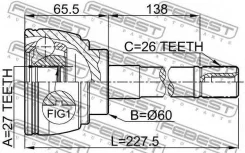 ���� ������� Toyota Hiace 89-06 0110-014 Febest 110014 110014 ����