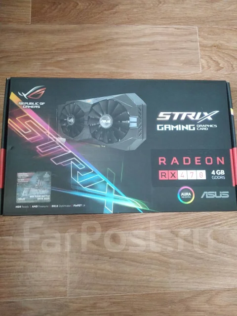 Видеокарта asus strix rx470 4gb - Видеокарты во Владивостоке