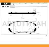   KIA Sportage (JE) 06-, SOUL 09-, Venga 10-, Magentis 01- SP1155 HI-Q SP1155 SP1155 