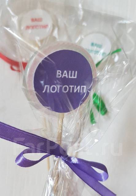 Леденец с логотипом, леденцы с картинкой, печатью на палочке - Готовая ...