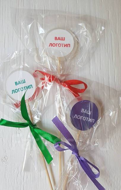 Леденец с логотипом, леденцы с картинкой, печатью на палочке - Готовая ...