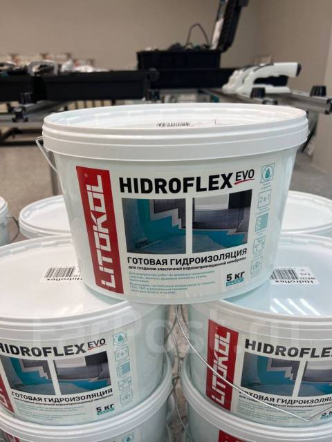 Гидроизоляция эластичная (мастика) Litokol "Hidroflex" (5кг), в наличии ...