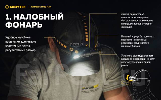 Налобные крепления для светодиодных фонарей Armytek | 12rodnikov.ru