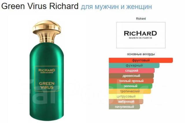 Richard virus. Грин вирус Парфюм. Richard Green virus. Richard Green virus отзывы.