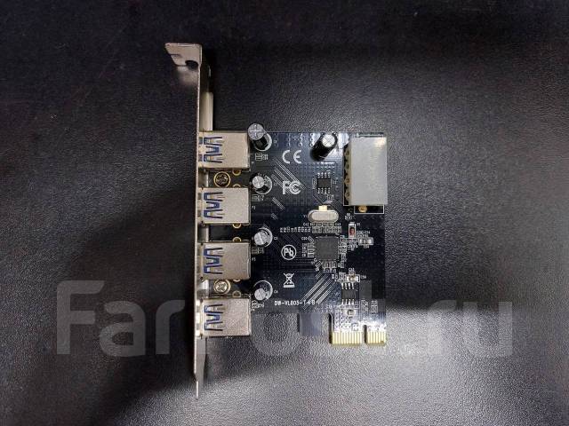 Плата / карта расширения USB 3.0 х4, б/у, в наличии. Цена: 1 000₽ во ...