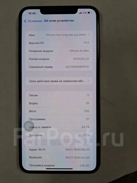 Apple iPhone Xs Max. �/�, �����, NFC ����