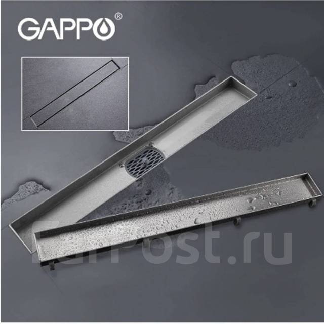Трап линейный для душа Gappo под плитку (70х700), в наличии. Цена: 8 ...