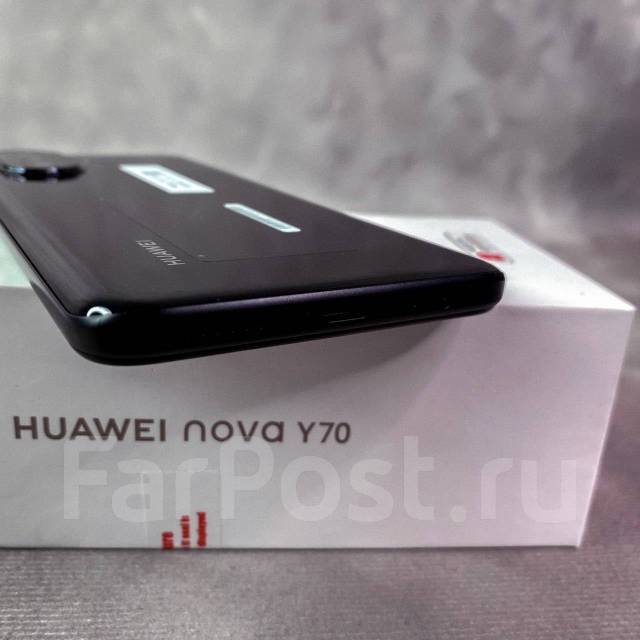 Huawei Nova Y70 4ГБ+128ГБ Ростест! Чёрный! NFC! BT Наушники, 6.75 ...