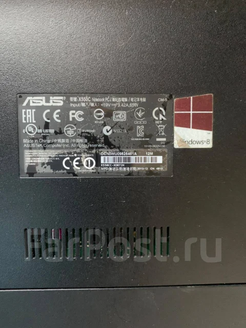 Asus X550CC. ��� 4 ��, ���� 500���, WiFi: 1, Bluetooth: 1 ����