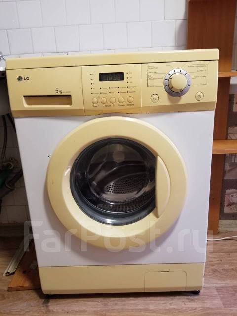 Стиральная машина автомат LG, б/у, в наличии. Цена: 9 500₽ во Владивостоке