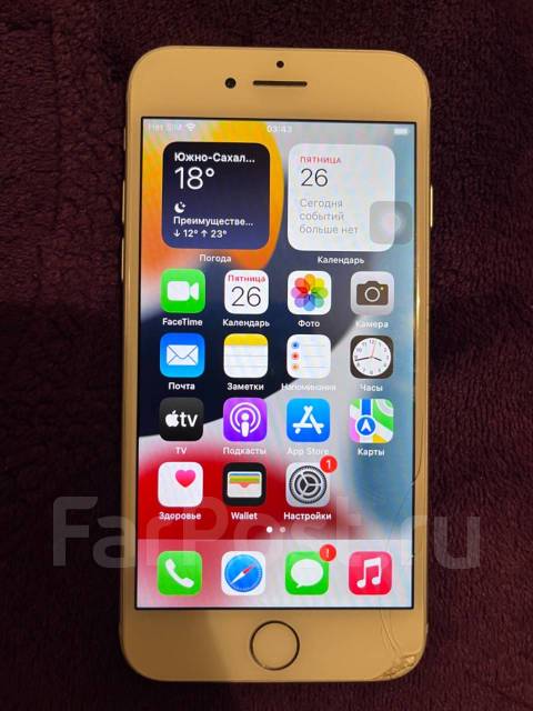 iPhone 8 64gb, 4.70", моноблок, белый, 4G LTE, б/у, в наличии. Цена: 7 ...