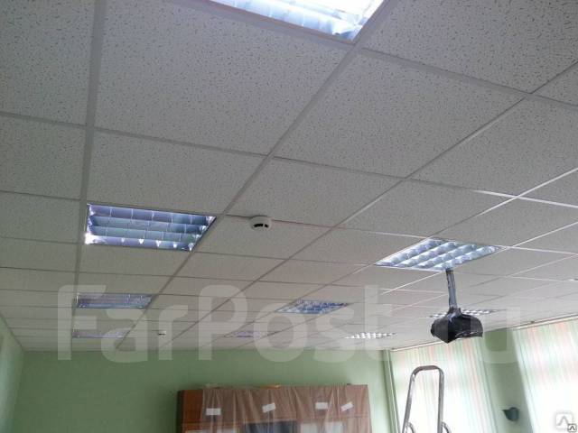 Монтаж потолков грильято и Армстронга во Владивостоке