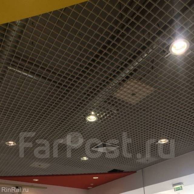 Монтаж потолков грильято и Армстронга во Владивостоке