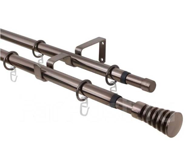 Карниз круглый 2 ряда Arttex Телескопический 160 см - 300 см, новый, в ...
