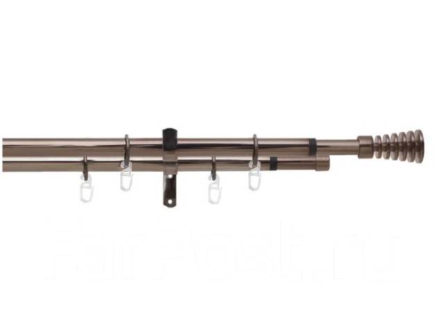 Карниз круглый 2 ряда Arttex Телескопический 160 см - 300 см, новый, в ...