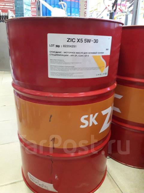 Масло ZIC X5 5w30 SP / GF-6 GM Dexos1 Gen2 на розлив, полусинтетическое ...