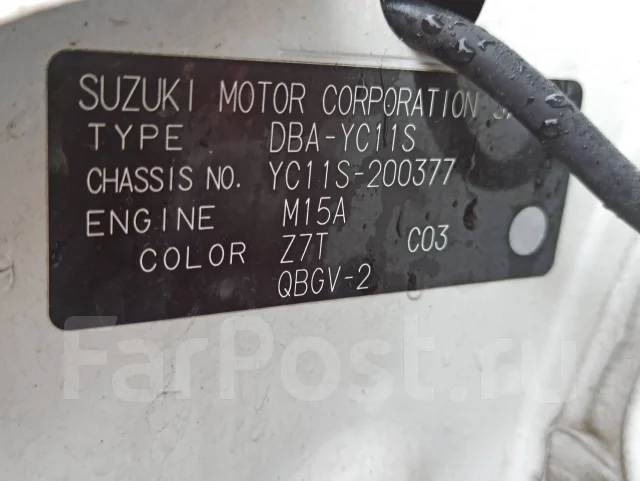 Suzuki SX4. YC11S, M15A ����