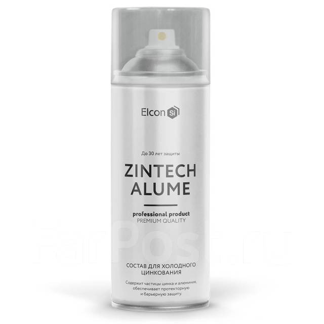 Элкон Грунт-эмаль Zintech Alume 520мл (аэрозоль), в наличии. Цена: 650 ...