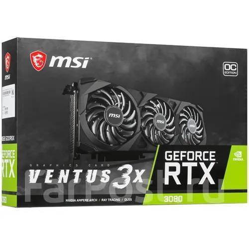Видеокарта MSI GeForce RTX 3080 Ventus 3x OC НОвая, новый, в наличии ...