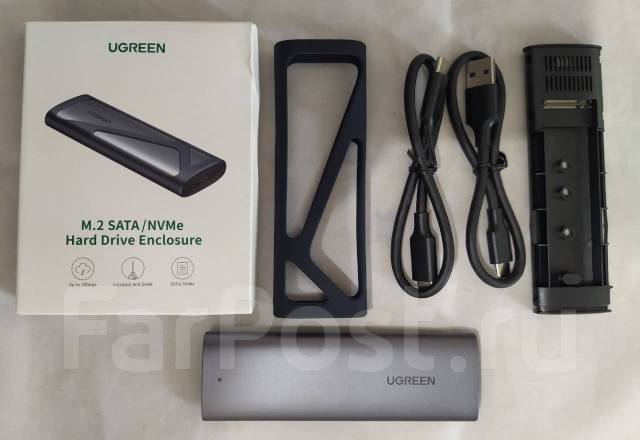 Внешний бокс для SSD M.2 Ugreen CM400 - Аксессуары во Владивостоке