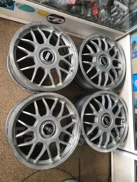 Диски BBS 5 отверстий 114,3, 17", 1 шт, 5x114.3, 72,0 мм. 4 шт, б/у, в ...