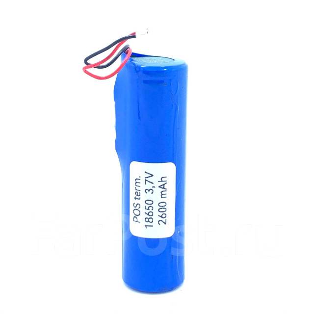 Аккумулятор 18650 с проводами для POS терминалов / 2600 mAh ...