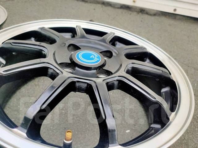 Черные литые диски AL с хромированной полкой R15 4-100 Honda - Диски во ...