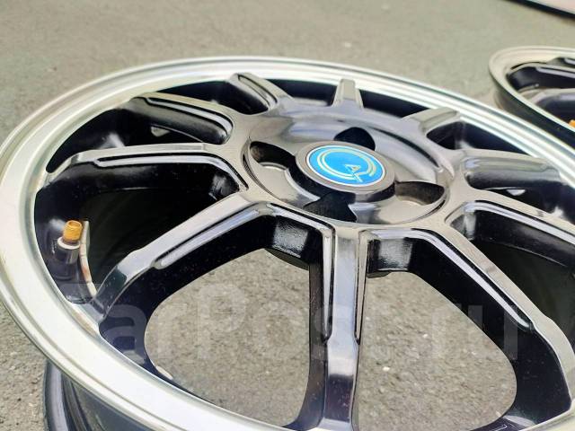 Черные литые диски AL с хромированной полкой R15 4-100 Honda - Диски во ...