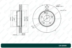 ���� ��������� G-Brake GR02933, �����/������ �������� GR02933 ����