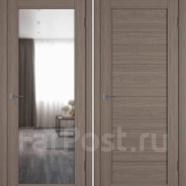 Межкомнатная дверь X32 brun oak с зеркалом - Двери, окна и перегородки ...