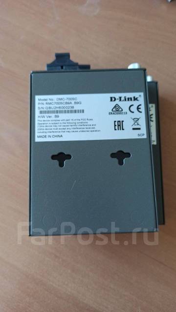 Медиаконвертер D-Link DMC-700SC, новый, в наличии. Цена: 3 000₽ во ...