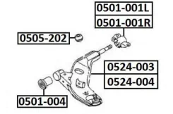 ����� �������� ������ ����� Mazda Mazda :626 GF ASVA 0524-004 0524004 ����
