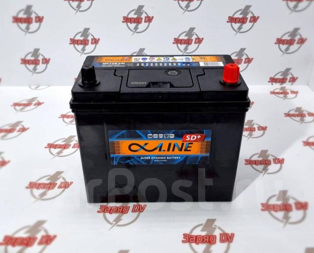 Аккумулятор Alphaline SD+ 70B24 L/R, 55Ач, CCA 500А, кальциевый ...