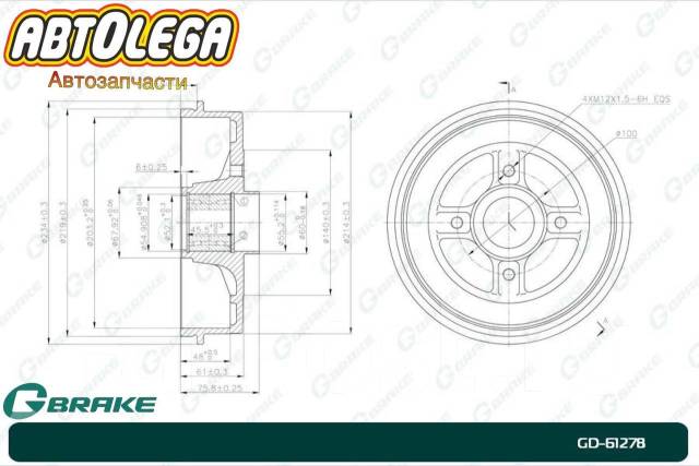 Барабан тормозной G-brake Renault Logan 06-/Megane 96-03/CLIO 05-10 купить  во Владивостоке по цене: 3 700₽ — частное объявление | ФарПост