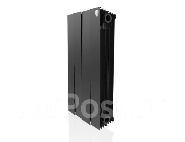 Радиатор Royal Thermo Биметалл Pianoforte 500 4 секции NOIR Sable ...
