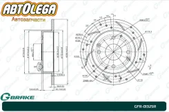 ���� ��������� ���. ��������������� G-brake Honda Accord/Torneo CL / CF GFR-01325R ����