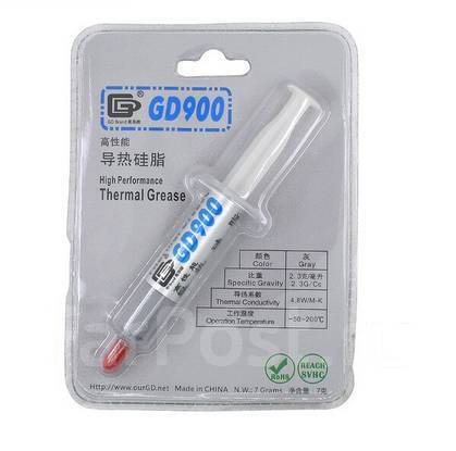 Термопаста GD900 7гр, в наличии. Цена: 300₽ во Владивостоке